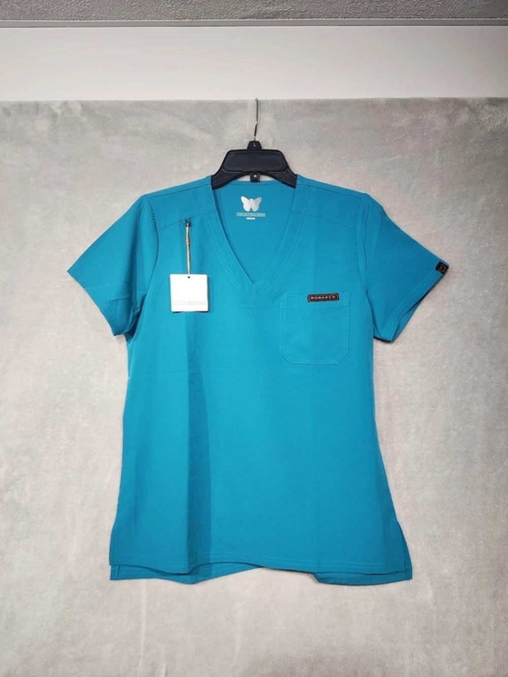 Monarch Uniforms Ruby Collection Women's Scrub Top Blue Medium
